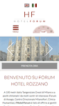 Mobile Screenshot of forumhotelrozzano.it