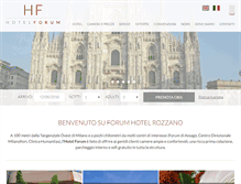 Tablet Screenshot of forumhotelrozzano.it